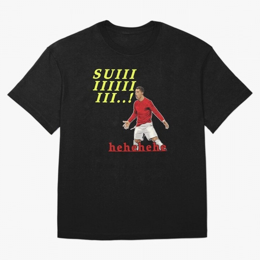 Hehehe suiii !! Cristiano ronaldo goal Oversized T-Shirt Celebrate Global Passion for FIFA World Cup 2026 Group Stage for Fans of Neymar, Haaland and Cristiano Ronaldo and Portugal, Spain and Germany, Bringing Football Festival Excitement, Trophy