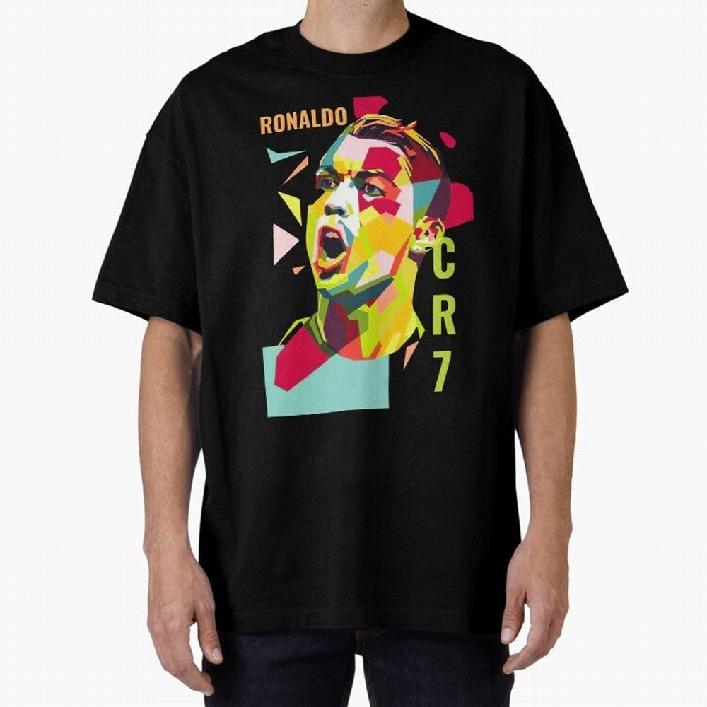 RONALDO CR7 Design Oversized T-Shirt Make Every Kick Count in the FIFA World Cup 2026 Group Stage Journey through Mbappe and Neymar Highlights, Portugal Pride, Football Festival Excitement, Trophy Ambitions, Country Rivalries and Star Player Buzz;