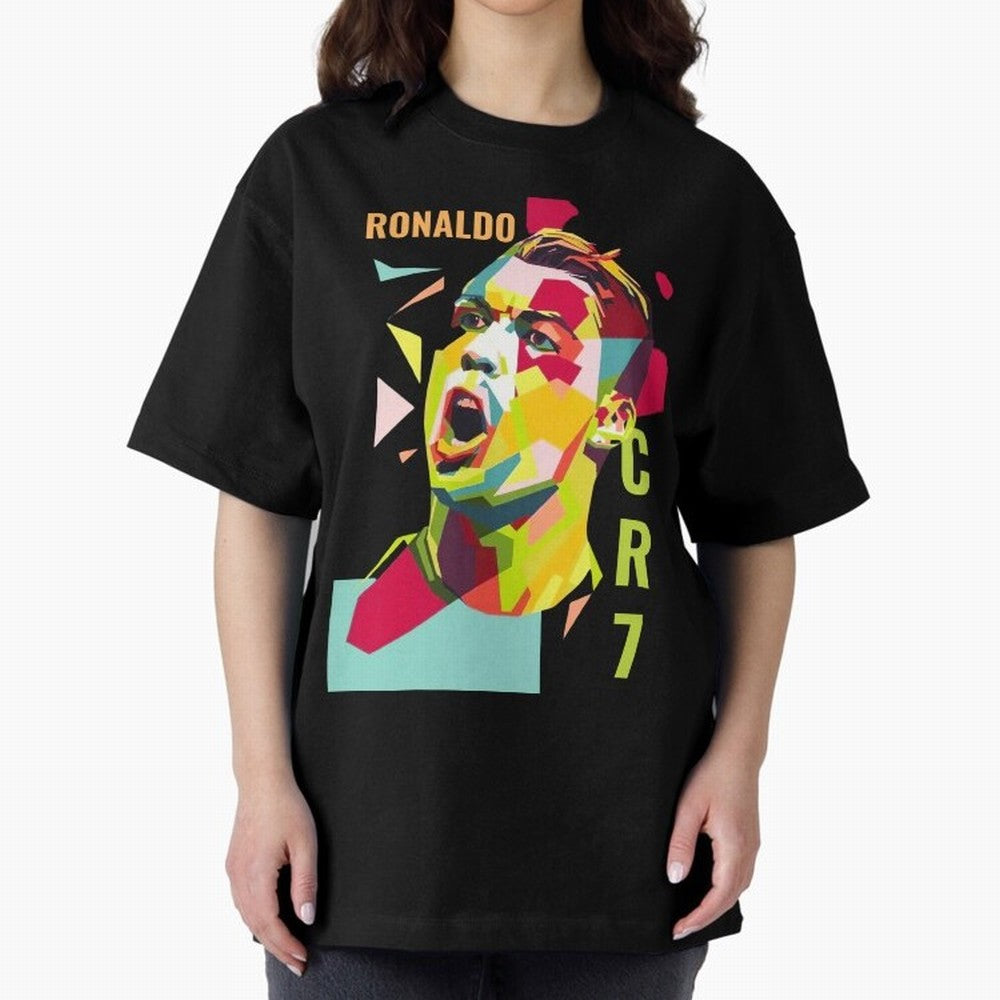RONALDO CR7 Design Oversized T-Shirt Make Every Kick Count in the FIFA World Cup 2026 Group Stage Journey through Mbappe and Neymar Highlights, Portugal Pride, Football Festival Excitement, Trophy Ambitions, Country Rivalries and Star Player Buzz;