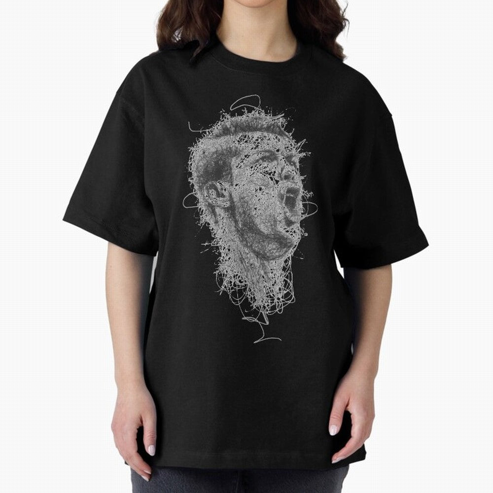 Painting Ronaldo Art Oversized T-Shirt Show Match Day Excitement for the FIFA World Cup 2026 Journey through CR7 Highlights, England and Germany Pride, Soccer Culture, Superstar Moments, National Team Dreams and Competitive Fire; Great for