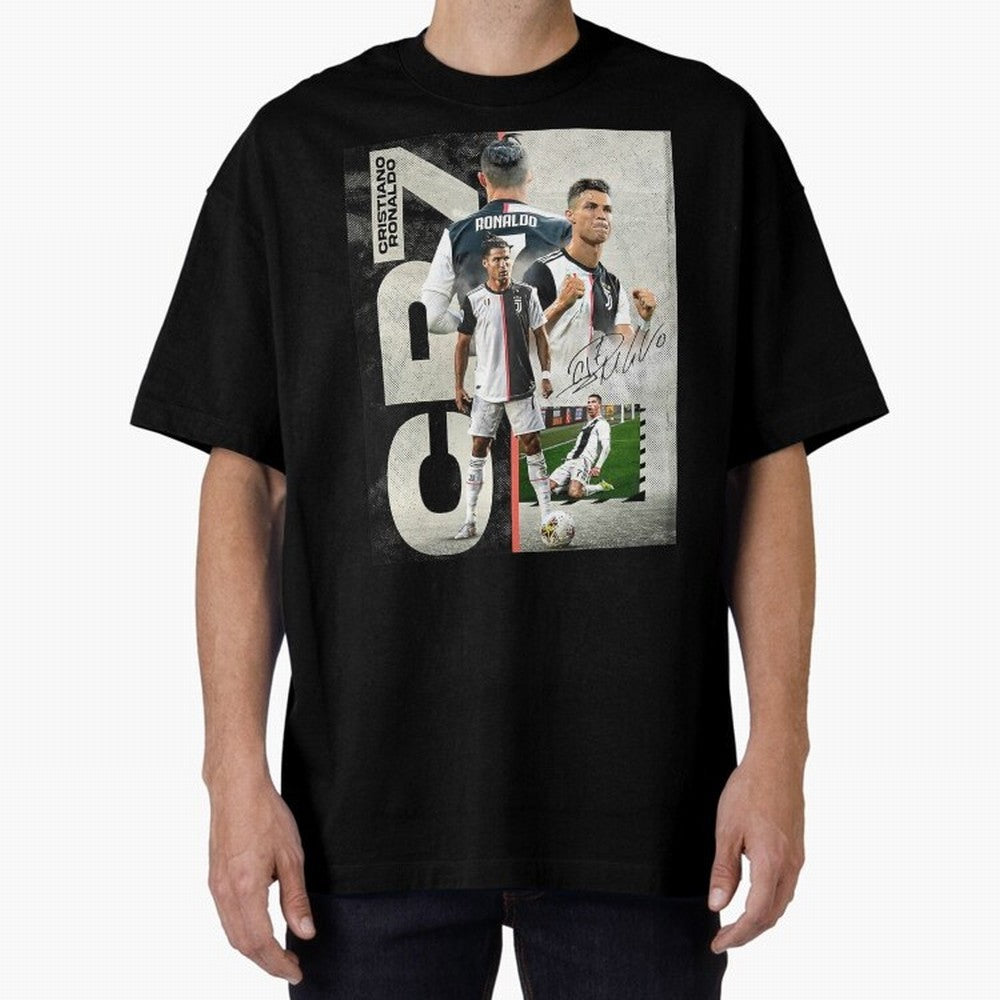 Cristiano Ronaldo Goals Oversized T-Shirt Celebrate FIFA World Cup 2026 Spirit, Inspired by Argentina, France and Brazil, Neymar, Global Supporter Spirit, Legendary Goals, National Colors and Tournament Celebration; Ideal for Passionate Fans Who