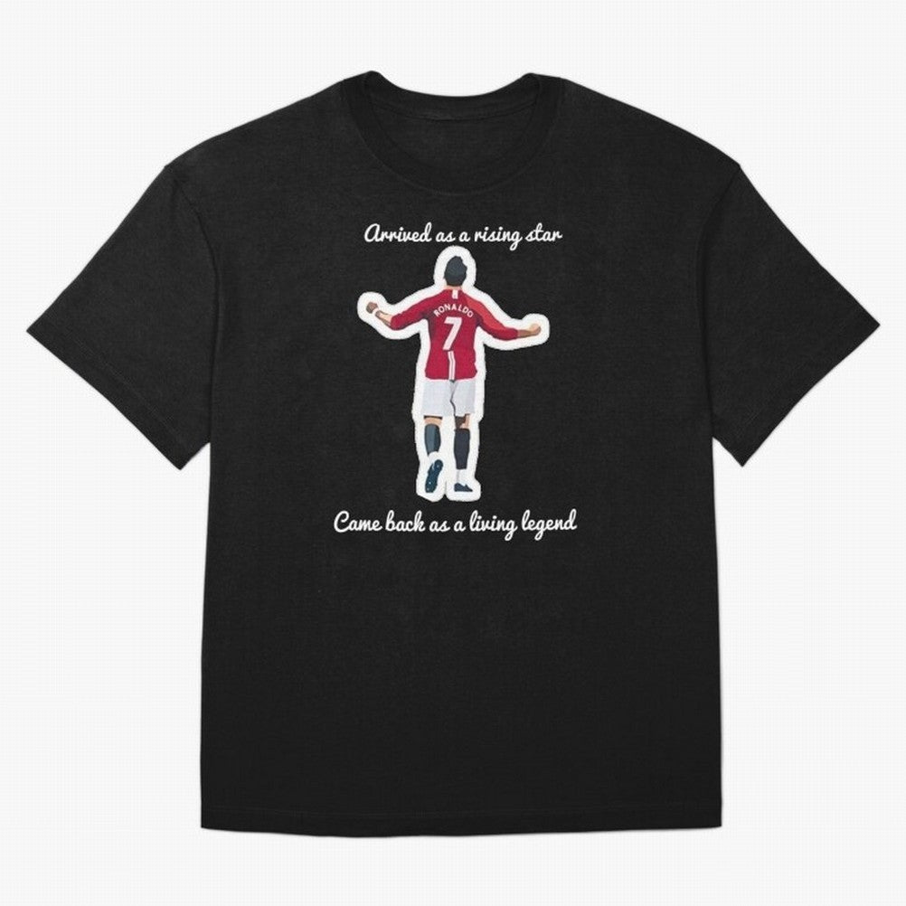 Cristiano Ronaldo Manchester United Siu Siuuu MUFC Oversized T-Shirt Celebrate the Road through FIFA World Cup 2026 Spirit, Centered on England and Germany, Mbappe and Neymar, Football Festival Excitement, Trophy Ambitions, Country Rivalries and