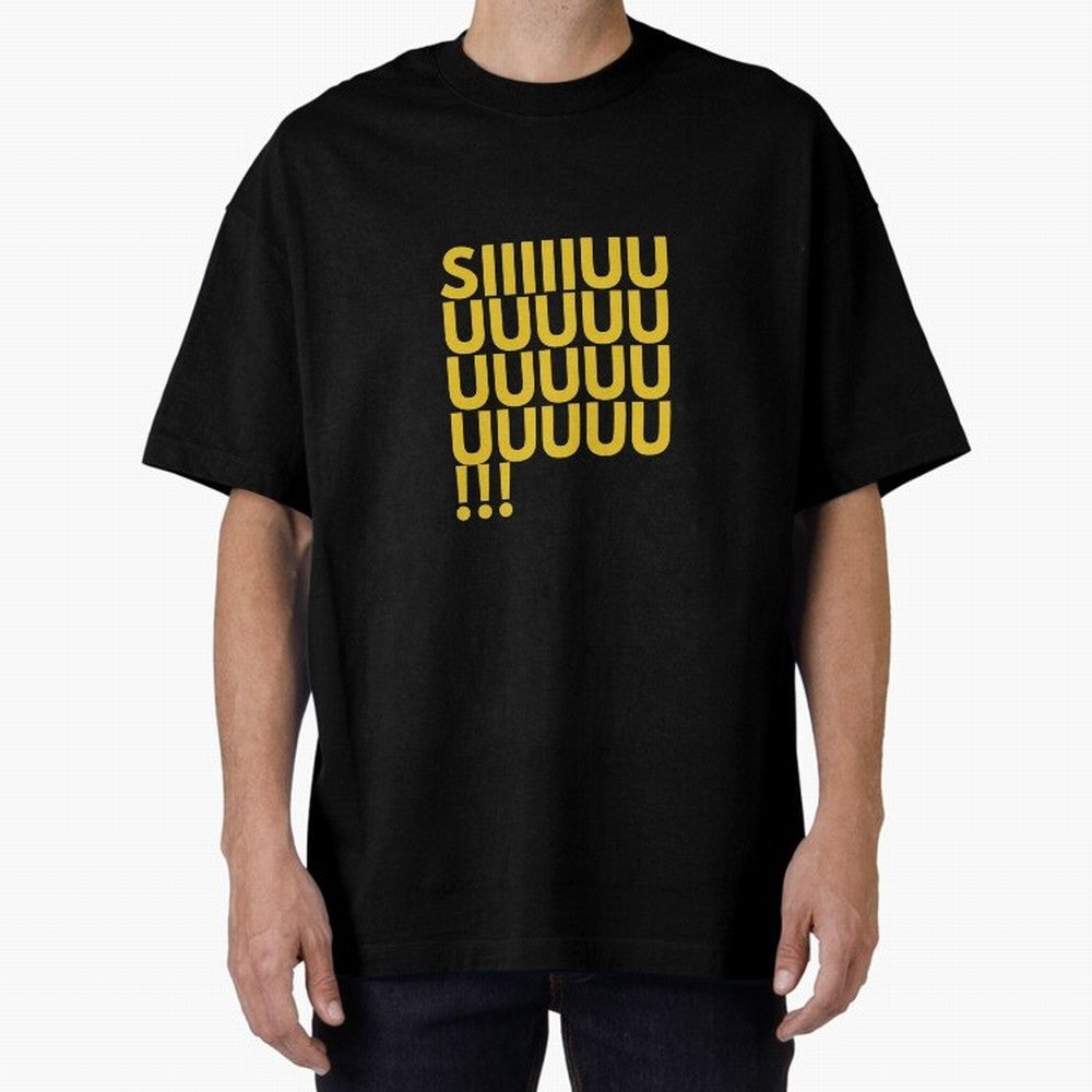Cristiano Ronaldo Siuuu Oversized T-Shirt Join the Countdown to Match Day Hype around FIFA World Cup 2026, Mbappe and Neymar, Brazil, Portugal and Argentina, Soccer Culture, Superstar Moments, National Team Dreams and Competitive Fire; Built for
