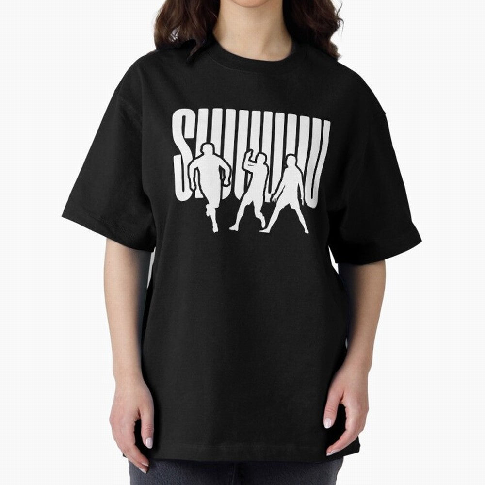 Siuuu Cristiano ronaldo suiii Oversized T-Shirt Show Your Love for FIFA World Cup 2026 USA Canada Mexico for Fans of Messi and Cristiano Ronaldo and Germany, Bringing Sports Nostalgia, International Competition, Famous Players and Unforgettable