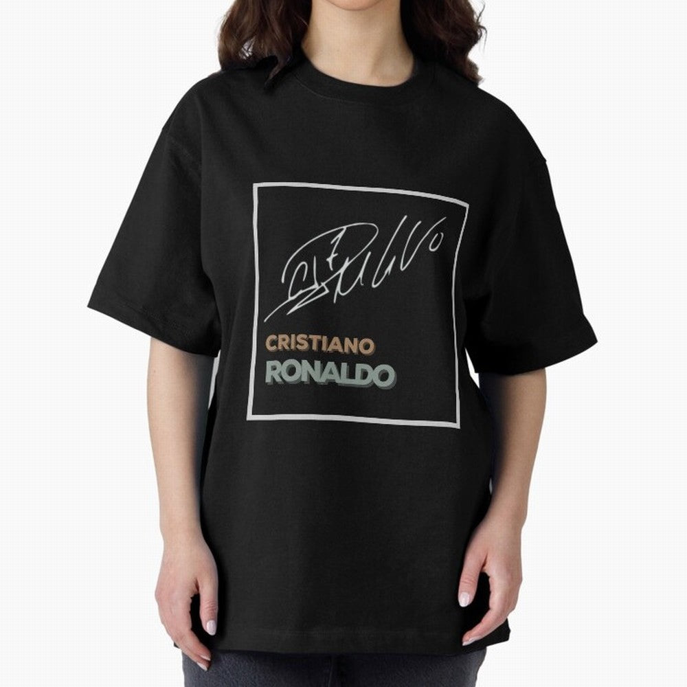SIUUU - Cristiano Ronaldo CR7 Best Seller Oversized T-Shirt Celebrate Fan Favorites in Global Football Passion for FIFA World Cup 2026, Celebrating Mbappe, England, France and Netherlands, Goal Celebration Energy, Supporter Heritage, Football Icons