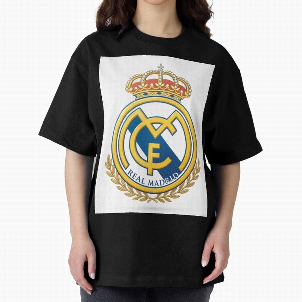 Real Futbol Bernab¨¦u Oversized T-Shirt Show Love for Legendary Goals in the FIFA World Cup 2026 Group Stage Journey through Messi Highlights, Portugal, Spain and Germany Pride, Soccer Culture, Superstar Moments, National Team Dreams and