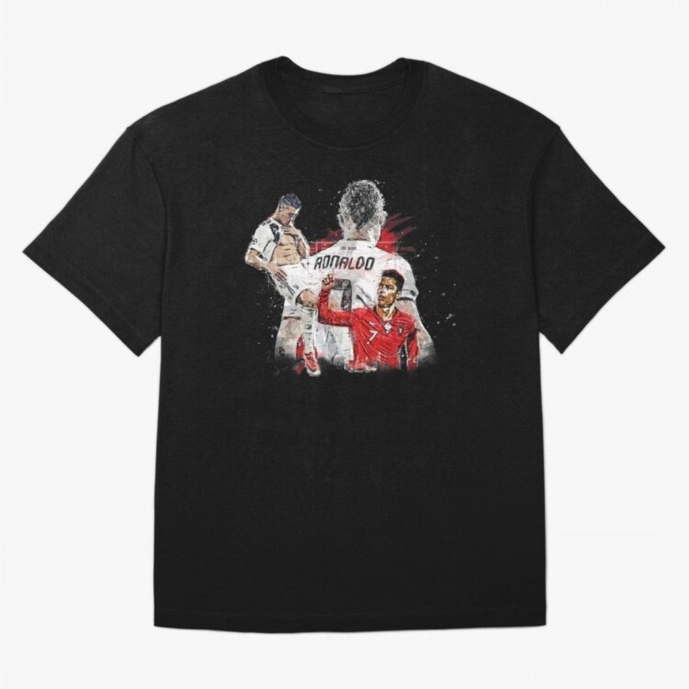 Cristiano Ronaldo Cristiano Ronaldo Oversized T-Shirt Make the Season About FIFA World Cup 2026 for Fans of CR7 and England, France and Netherlands, Bringing Vintage Soccer Flavor, Modern Football Stars, National Flags and Final Night Emotion;