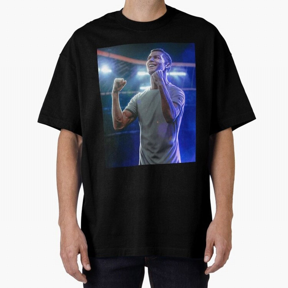 Cristiano Ronaldo Oversized T-Shirt Celebrate the Magic of FIFA World Cup 2026 Group Stage Spirit, Centered on Netherlands, Messi, Neymar and Mbappe, Supporter Pride, Iconic Celebrations, Legendary Names and Global Match Day Energy; Built for