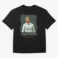 Cristiano Ronaldo Best Seller Oversized T-Shirt Honor the Football Icons of FIFA World Cup 2026 Group Stage Spirit, with Portugal, Messi, Championship Spirit, Famous Goals, Roaring Crowds and International Football Unity; Ideal for Fans Who Follow
