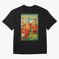 Portugal Lisbon Bel¨¦m Tower Cristiano Ronaldo FIFA World Cup Football Celebration Oversized T-Shirt Elevate the FIFA World Cup 2026 USA Canada Mexico Journey through Messi Highlights, Spain Pride, Supporter Pride, Iconic Celebrations, Legendary