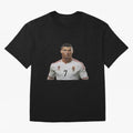 Sticker Ronaldo 2024 Oversized T-Shirt Celebrate the Biggest Stage of FIFA World Cup 2026 Group Stage for Fans of Messi, CR7 and Mbappe and France and Portugal, Bringing Champion Mindset, Group Stage Buzz, Knockout Tension and Passionate Fan