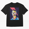 Cristiano Ronaldo Cristiano Ronaldo Oversized T-Shirt Support FIFA World Cup 2026 USA Canada Mexico Spirit, Featuring Brazil, CR7 and Messi, Global Supporter Spirit, Legendary Goals, National Colors and Tournament Celebration; Created for Match Day