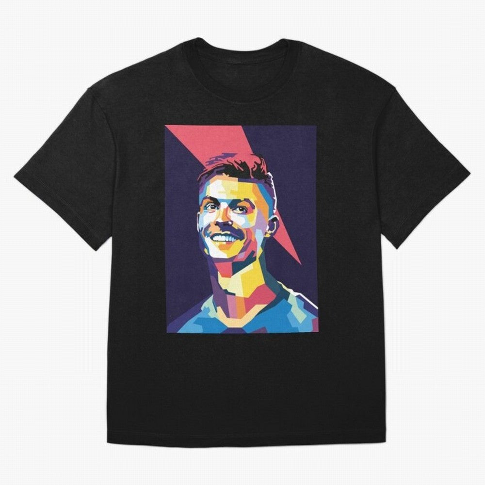 Cristiano Ronaldo Cristiano Ronaldo Oversized T-Shirt Support FIFA World Cup 2026 USA Canada Mexico Spirit, Featuring Brazil, CR7 and Messi, Global Supporter Spirit, Legendary Goals, National Colors and Tournament Celebration; Created for Match Day