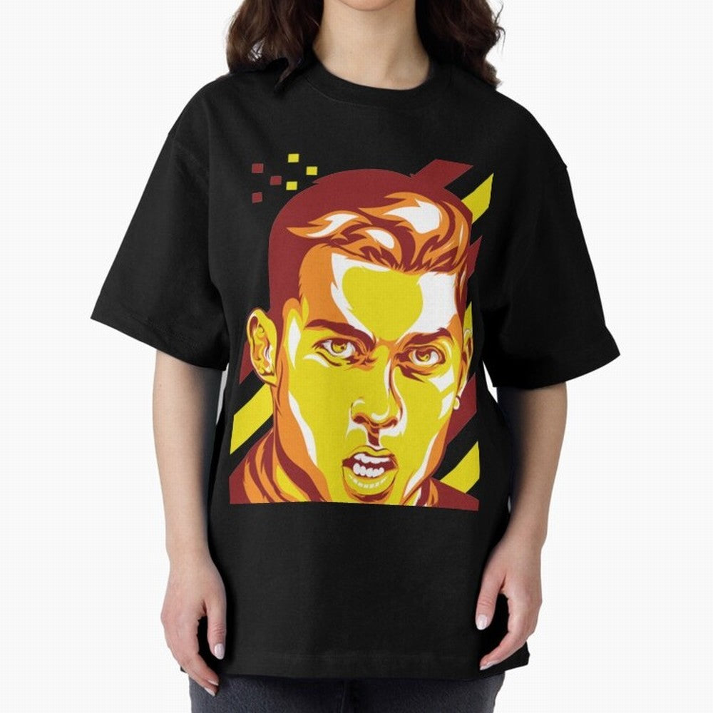 Cristiano Ronaldo Cristiano Ronaldo Oversized T-Shirt Show Up for the Glory of FIFA World Cup 2026 Spirit, with Argentina, France and Brazil, CR7 and Messi, Football Passion, Legendary Performances, Festival Vibes and Supporter Community; Perfect