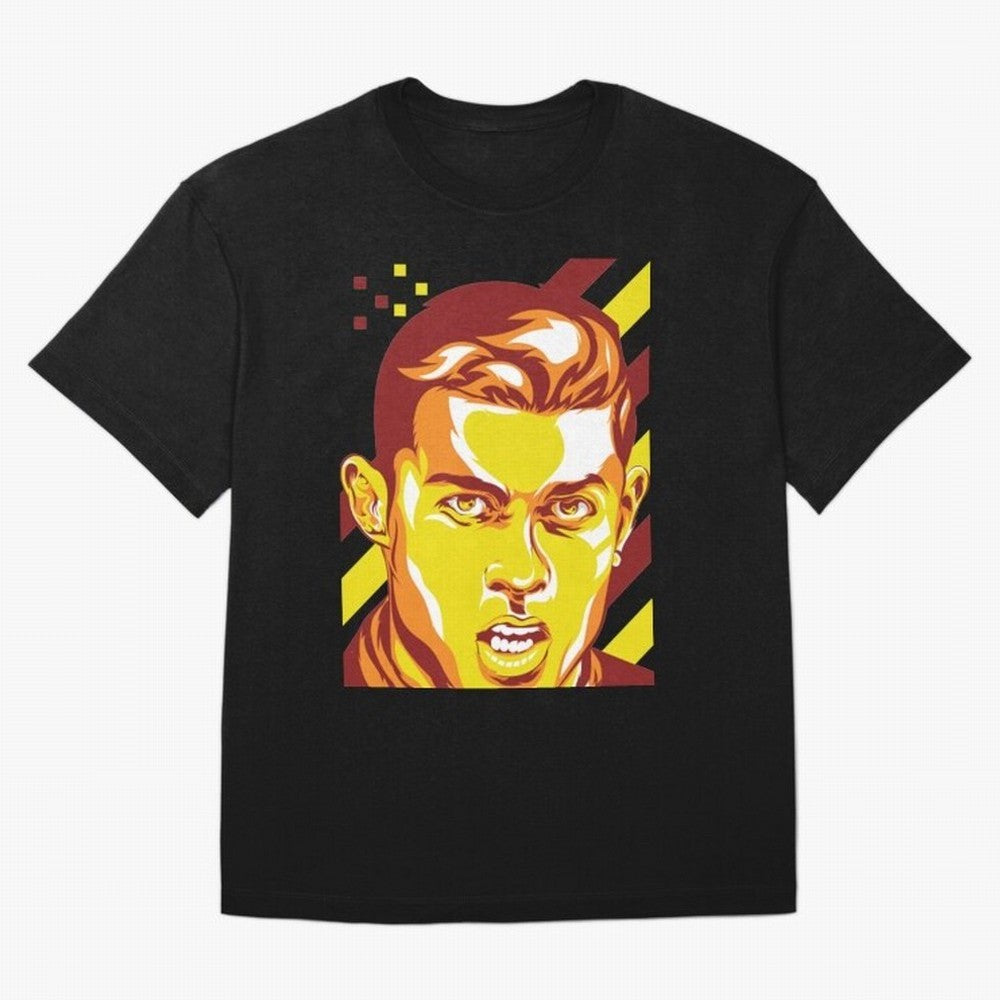 Cristiano Ronaldo Cristiano Ronaldo Oversized T-Shirt Show Up for the Glory of FIFA World Cup 2026 Spirit, with Argentina, France and Brazil, CR7 and Messi, Football Passion, Legendary Performances, Festival Vibes and Supporter Community; Perfect