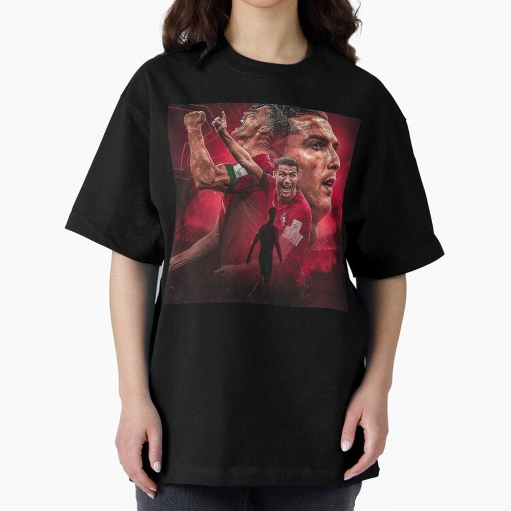 Cristiano Ronaldo - CR 7 Celebration Oversized T-Shirt Bring Match Day Fire to Match Day Hype around FIFA World Cup 2026, Cristiano Ronaldo, Argentina, France and Brazil, Champion Mindset, Group Stage Buzz, Knockout Tension and Passionate Fan