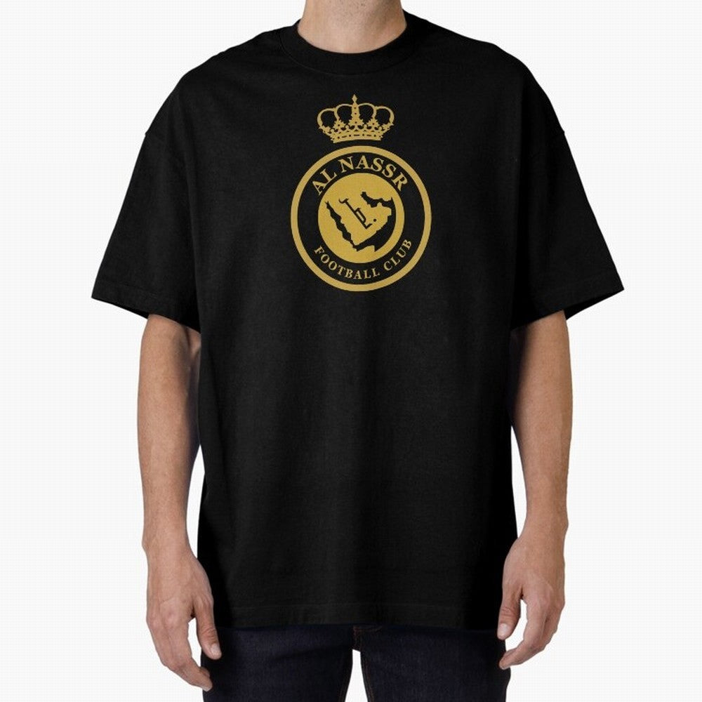 Al-Nassr Football Club - Oversized T-Shirt Celebrate National Team Dreams in FIFA World Cup 2026 Group Stage for Fans of Messi and Germany, Bringing Soccer Culture, Superstar Moments, National Team Dreams and Competitive Fire; Ideal for Passionate