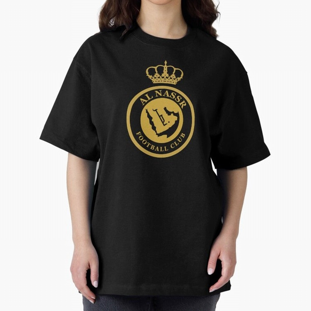 Al-Nassr Football Club - Oversized T-Shirt Celebrate National Team Dreams in FIFA World Cup 2026 Group Stage for Fans of Messi and Germany, Bringing Soccer Culture, Superstar Moments, National Team Dreams and Competitive Fire; Ideal for Passionate