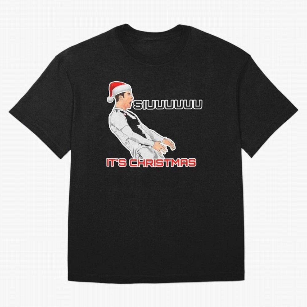 Siuuuuuu CR7 Christmas funny Oversized T-Shirt Step into Global Football Passion for FIFA World Cup 2026 USA Canada Mexico, Featuring Neymar, Germany, Football Festival Excitement, Trophy Ambitions, Country Rivalries and Star Player Buzz; Perfect