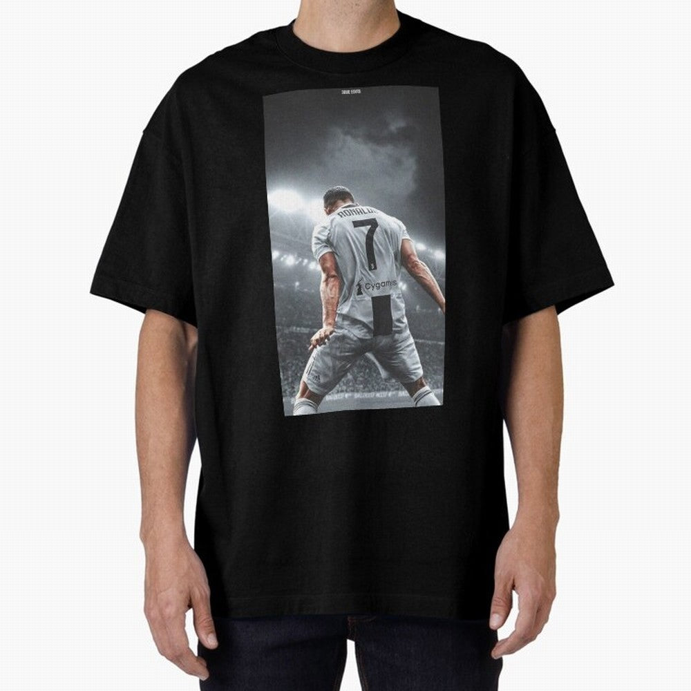 Cristiano Ronaldo Fantastic Oversized T-Shirt Feel Global Football Passion for FIFA World Cup 2026, Driven by Haaland, Brazil, Football Passion, Legendary Performances, Festival Vibes and Supporter Community; Ideal for Football Dads, Football Moms,