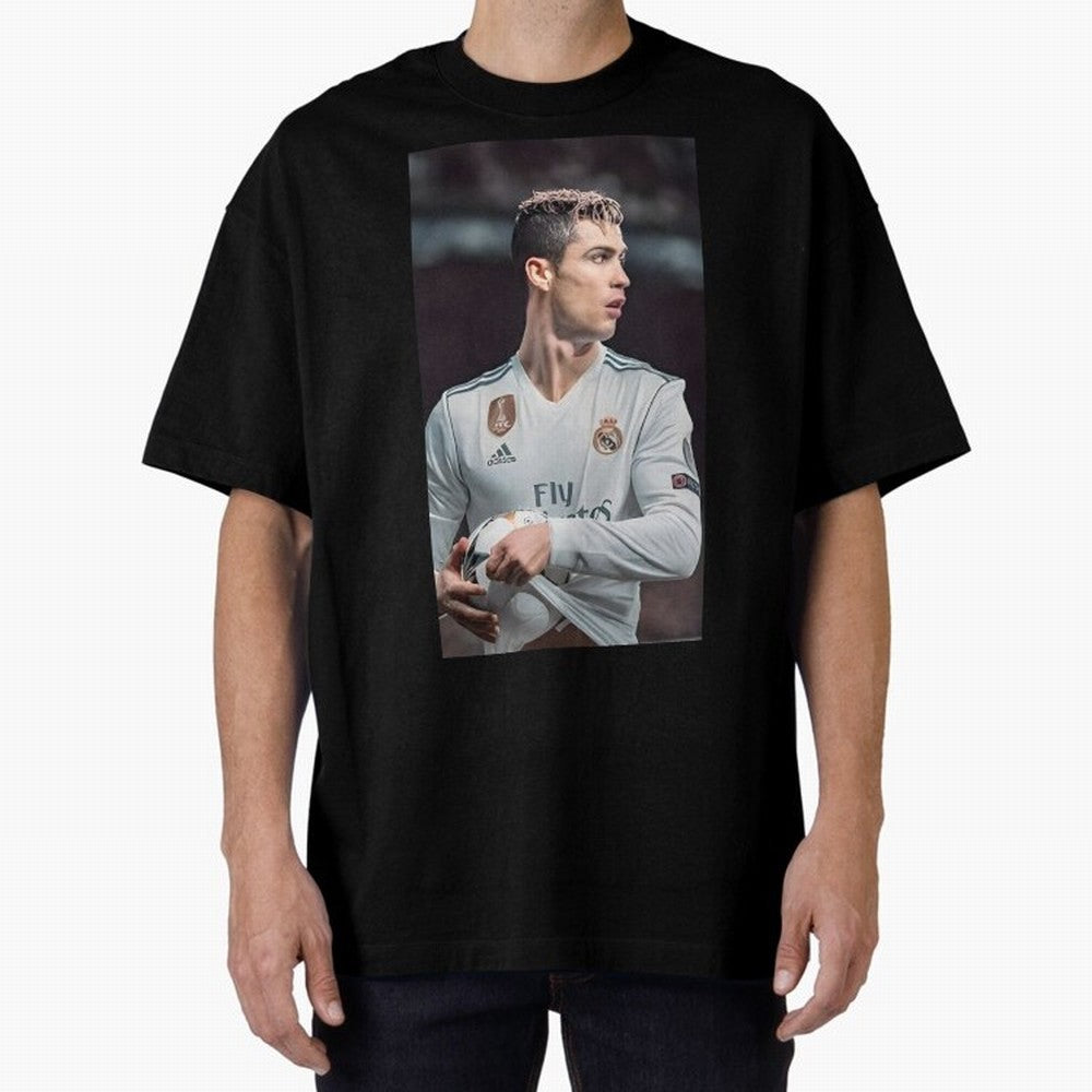 Cr7 Oversized T-Shirt Show Your Love for FIFA World Cup 2026 Spirit, Highlighting Spain, CR7 and Messi, Vintage Soccer Flavor, Modern Football Stars, National Flags and Final Night Emotion; Perfect for People Who Love Argentina, Brazil, France,