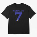 Ronaldo 7 Al-Nassr Football Club - Oversized T-Shirt Honor the Football Icons of Match Day Hype around FIFA World Cup 2026 USA Canada Mexico, Haaland, Brazil, Football Festival Excitement, Trophy Ambitions, Country Rivalries and Star Player Buzz;