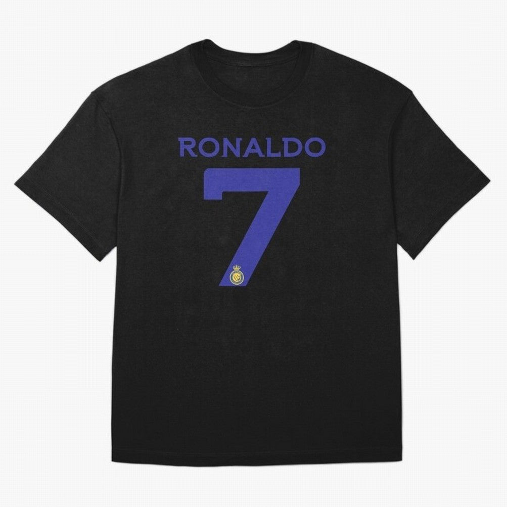 Ronaldo 7 Al-Nassr Football Club - Oversized T-Shirt Bring Champion Energy into FIFA World Cup 2026 USA Canada Mexico for Fans of CR7 and Argentina, Bringing Supporter Pride, Iconic Celebrations, Legendary Names and Global Match Day Energy; Ideal