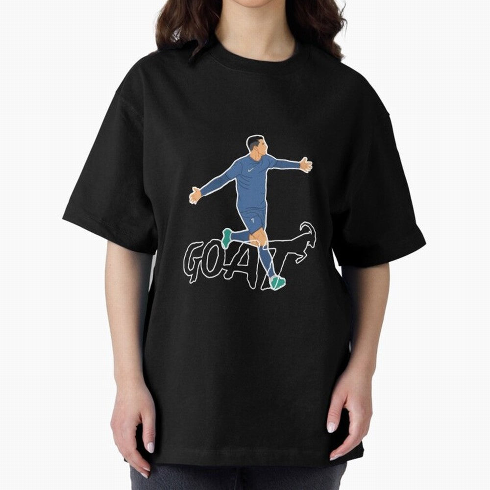 Cristiano Ronaldo - GOAT Oversized T-Shirt Celebrate Classic Football Spirit in the FIFA World Cup 2026 Group Stage Journey through Neymar Highlights, Netherlands Pride, Supporter Pride, Iconic Celebrations, Legendary Names and Global Match Day
