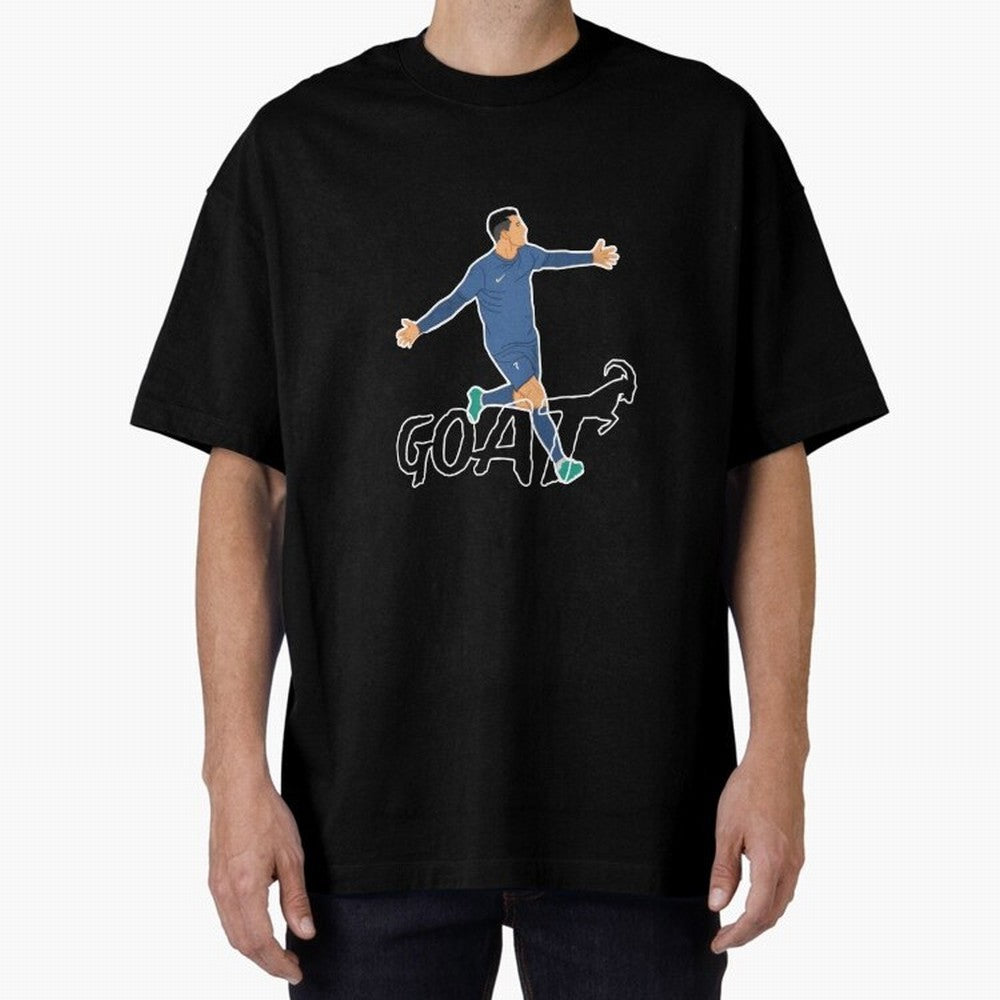 Cristiano Ronaldo - GOAT Oversized T-Shirt Celebrate Classic Football Spirit in the FIFA World Cup 2026 Group Stage Journey through Neymar Highlights, Netherlands Pride, Supporter Pride, Iconic Celebrations, Legendary Names and Global Match Day