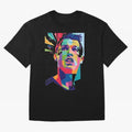 CR7 Sketch Oversized T-Shirt Keep Football History Alive during FIFA World Cup 2026 USA Canada Mexico Spirit, Made for Spain, Mbappe, Sports Nostalgia, International Competition, Famous Players and Unforgettable Victories; Ideal for Passionate Fans