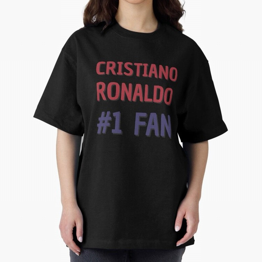 Cristiano Ronaldo - #1 Fan Oversized T-Shirt Show Your Stadium Side during FIFA World Cup 2026 Spirit, Capturing France, Cristiano Ronaldo, Haaland and CR7, Stadium Memories, Football Loyalty, International Chants and Championship Tradition; Great