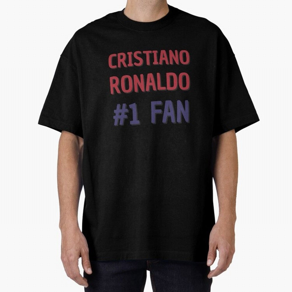 Cristiano Ronaldo - #1 Fan Oversized T-Shirt Show Your Stadium Side during FIFA World Cup 2026 Spirit, Capturing France, Cristiano Ronaldo, Haaland and CR7, Stadium Memories, Football Loyalty, International Chants and Championship Tradition; Great