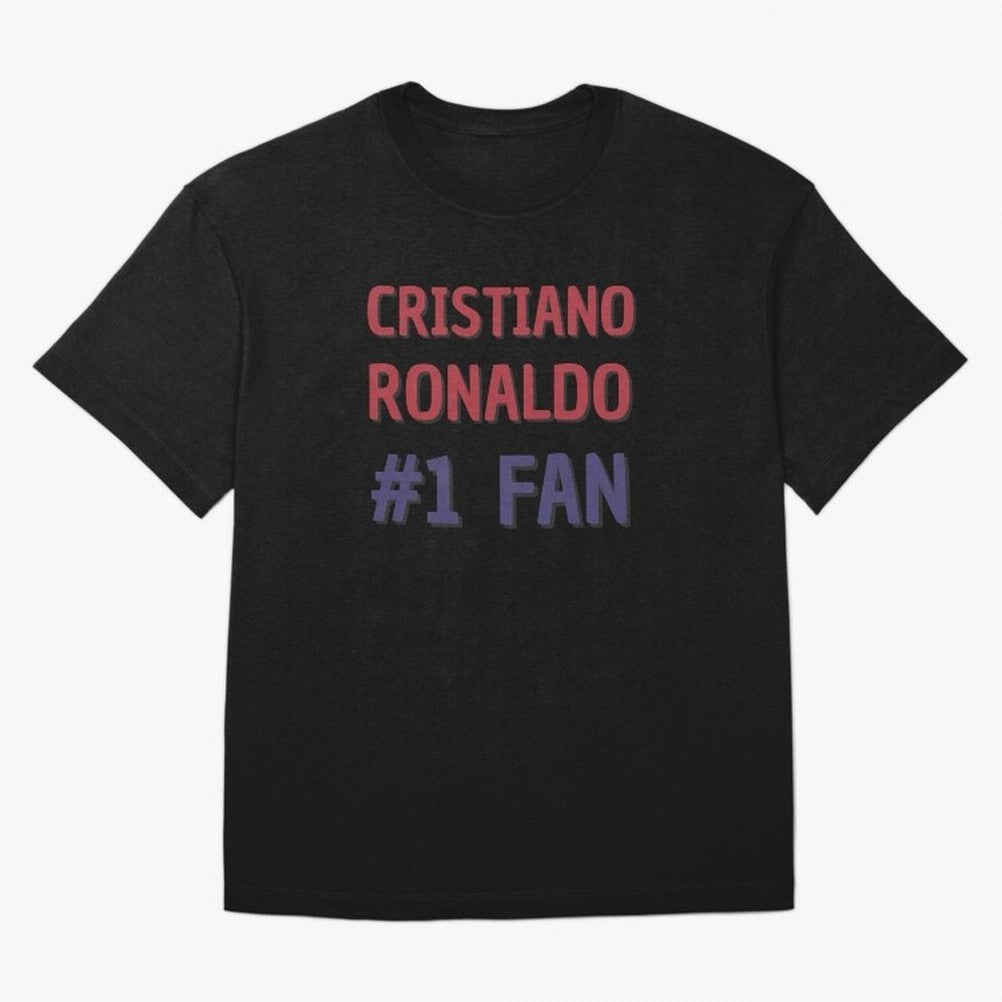 Cristiano Ronaldo - #1 Fan Oversized T-Shirt Show Your Stadium Side during FIFA World Cup 2026 Spirit, Capturing France, Cristiano Ronaldo, Haaland and CR7, Stadium Memories, Football Loyalty, International Chants and Championship Tradition; Great