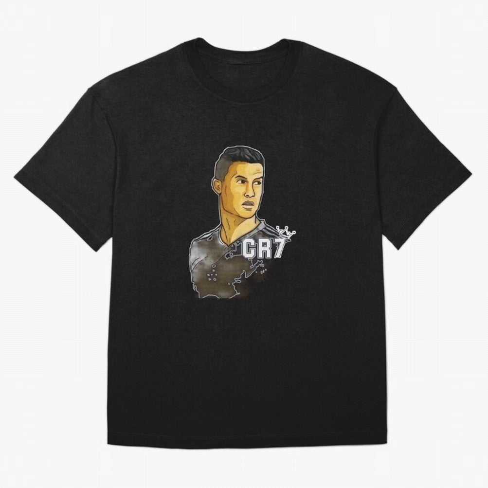 Cristiano Ronaldo digital art Oversized T-Shirt Celebrate FIFA World Cup 2026 Group Stage Driven by Messi, Neymar and Mbappe, Spain Energy, Soccer Culture, Superstar Moments, National Team Dreams and Competitive Fire; Made for Die Hard Supporters,