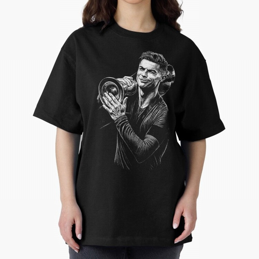 Cristiano Ronaldo Nations League Cup Oversized T-Shirt Bring World Football Passion into FIFA World Cup 2026 Spirit, Capturing Portugal, Haaland, Football Passion, Legendary Performances, Festival Vibes and Supporter Community; Made for Die Hard