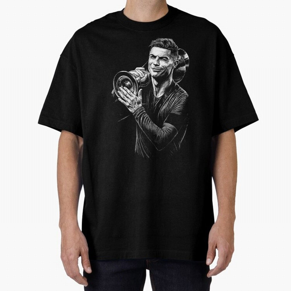 Cristiano Ronaldo Nations League Cup Oversized T-Shirt Bring World Football Passion into FIFA World Cup 2026 Spirit, Capturing Portugal, Haaland, Football Passion, Legendary Performances, Festival Vibes and Supporter Community; Made for Die Hard