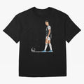 Ronaldo Watercolor Oversized T-Shirt Celebrate Rivalries and Pride in the FIFA World Cup 2026 Journey through Messi Highlights, France Pride, Goal Celebration Energy, Supporter Heritage, Football Icons and Worldwide Tournament Joy; Ideal for