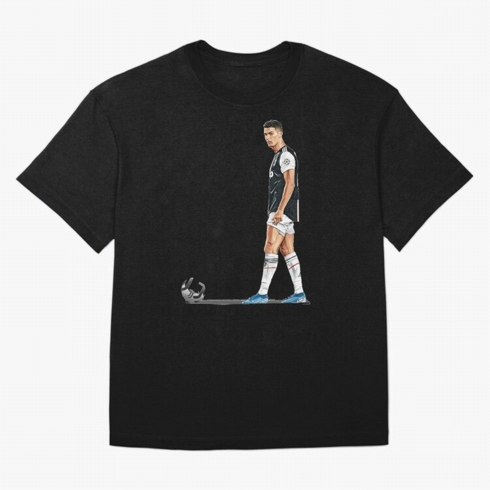 Ronaldo Watercolor Oversized T-Shirt Celebrate Rivalries and Pride in the FIFA World Cup 2026 Journey through Messi Highlights, France Pride, Goal Celebration Energy, Supporter Heritage, Football Icons and Worldwide Tournament Joy; Ideal for