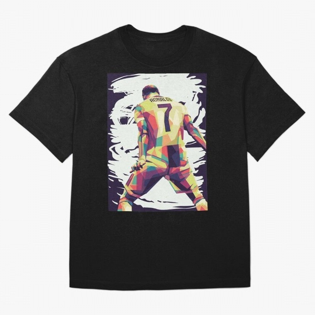 Cristiano Ronaldo Art cristiano ronaldo Oversized T-Shirt Get Ready for Global Football Passion for FIFA World Cup 2026 Group Stage, Highlighting Messi and Cristiano Ronaldo, Argentina, France and Brazil, Stadium Chants, National Pride, Trophy