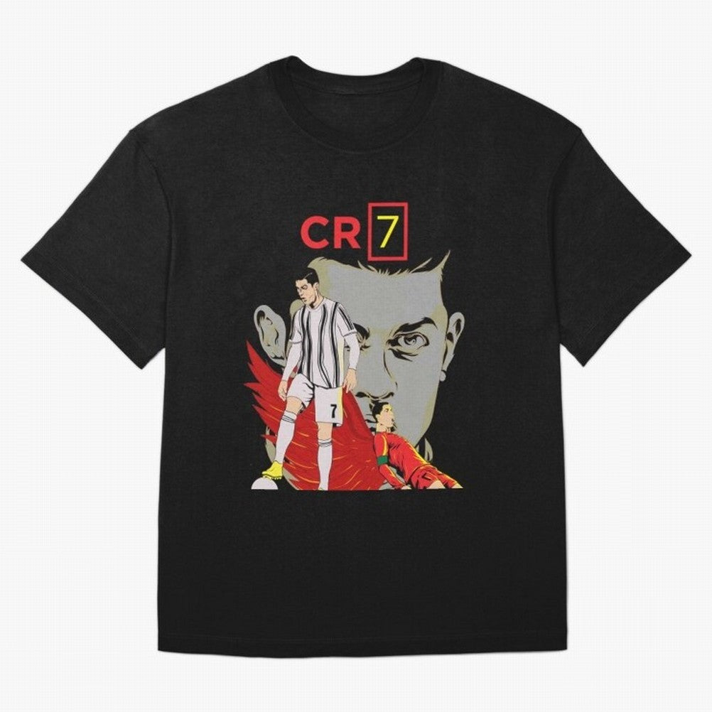 Cristiano Ronaldo Cristiano Ronaldo cr7 Oversized T-Shirt Show Up for the Glory of FIFA World Cup 2026 for Fans of Messi and Cristiano Ronaldo and Brazil, Bringing Sports Nostalgia, International Competition, Famous Players and Unforgettable