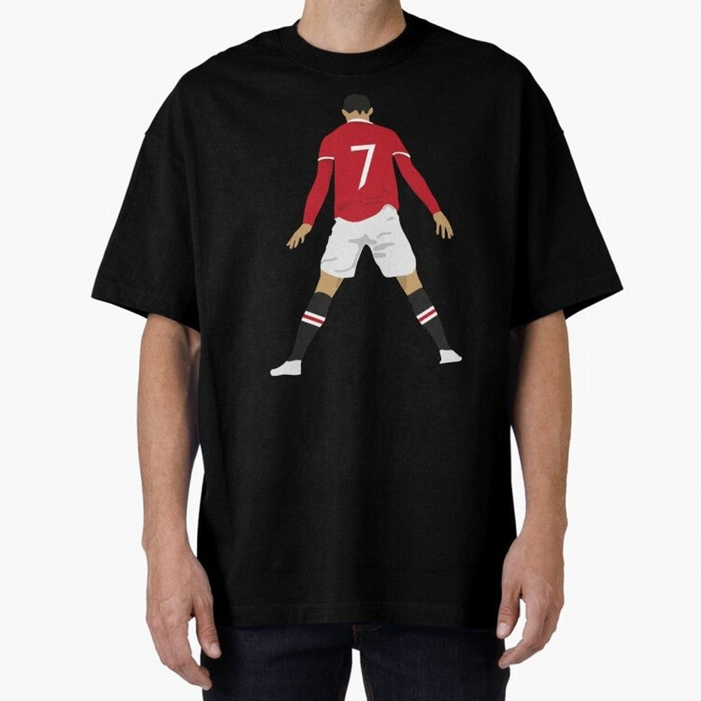 CR7 Man U SIIIIIUUUUUUU (Celebration) Oversized T-Shirt Bring Bold Fan Energy to FIFA World Cup 2026 Group Stage for Fans of Haaland and Spain and Netherlands, Bringing Football Passion, Legendary Performances, Festival Vibes and Supporter