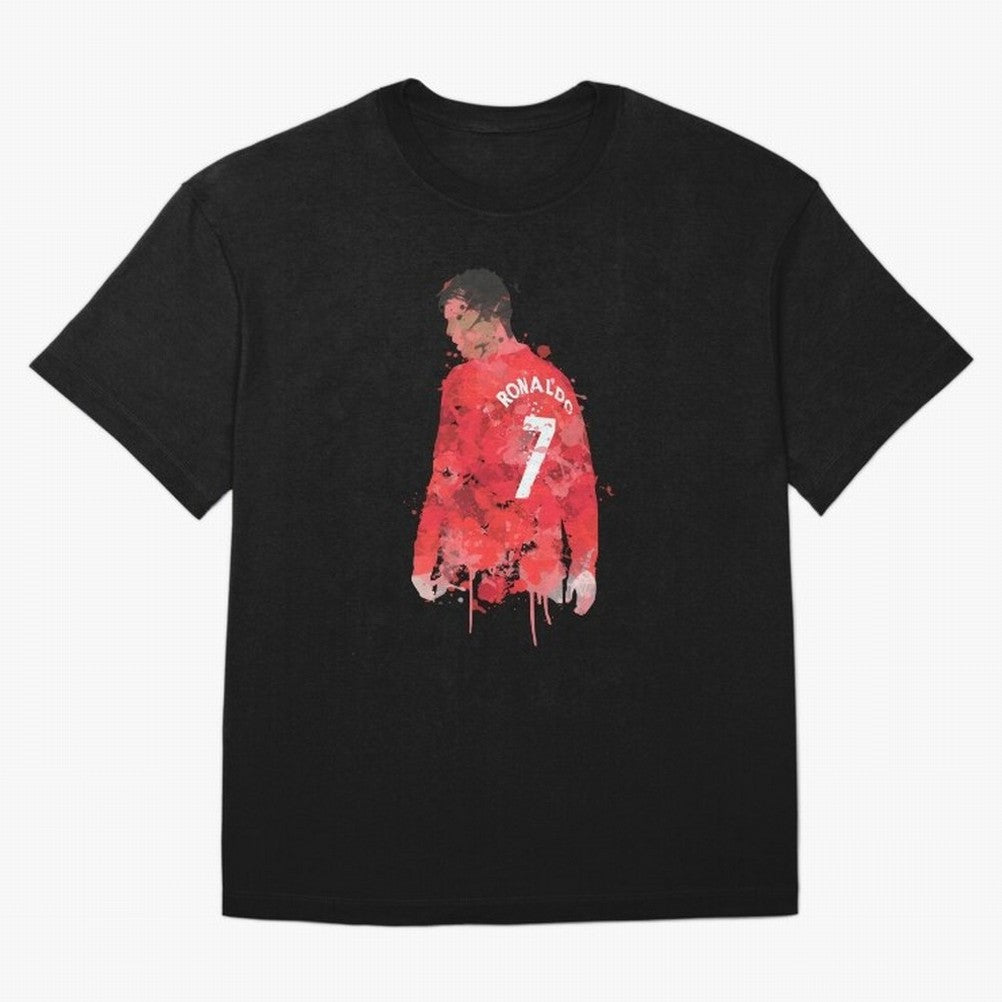 Cristiano Ronaldo - Manchester United Legend Art Oversized T-Shirt Bring a Champion Mindset to Match Day Hype around FIFA World Cup 2026 Group Stage, Messi, CR7 and Mbappe, Argentina and Brazil, Global Supporter Spirit, Legendary Goals, National