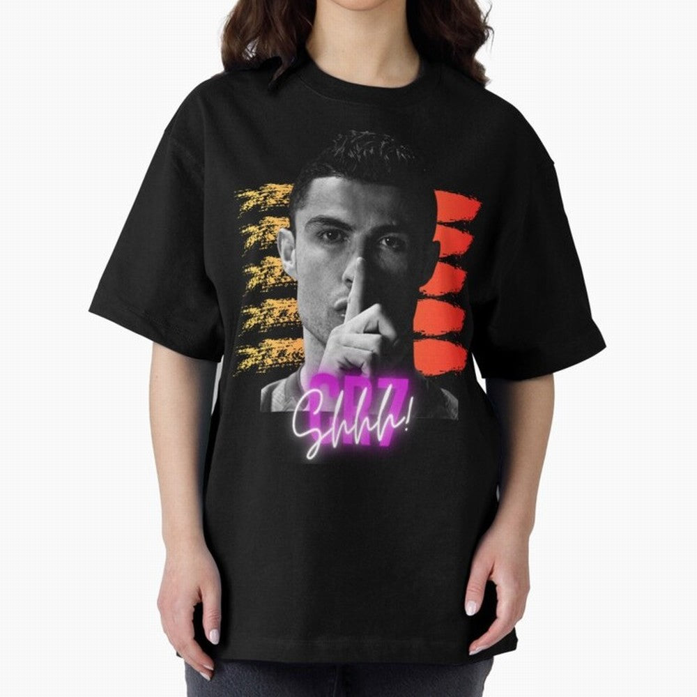 Cristiano Ronaldo cr7 Oversized T-Shirt Feel the Trophy Chase of FIFA World Cup 2026 for Fans of Neymar, Haaland and Cristiano Ronaldo and Netherlands, Bringing Vintage Soccer Flavor, Modern Football Stars, National Flags and Final Night Emotion;