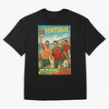 Portugal Hel-Azul Spirit at Cabo da Roca and Bel¨¦m Tower for FIFA World Cup 2026 Oversized T-Shirt Spotlight Global Football Passion for FIFA World Cup 2026 USA Canada Mexico, with Messi and Cristiano Ronaldo, England, France and Netherlands,