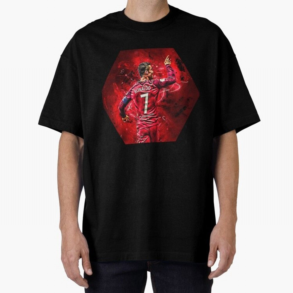 CR7 Art Oversized T-Shirt Celebrate Global Passion for FIFA World Cup 2026 Spirit, Filled with Brazil, Neymar, Stadium Memories, Football Loyalty, International Chants and Championship Tradition; Made for Die Hard Supporters, Soccer Lovers, Game
