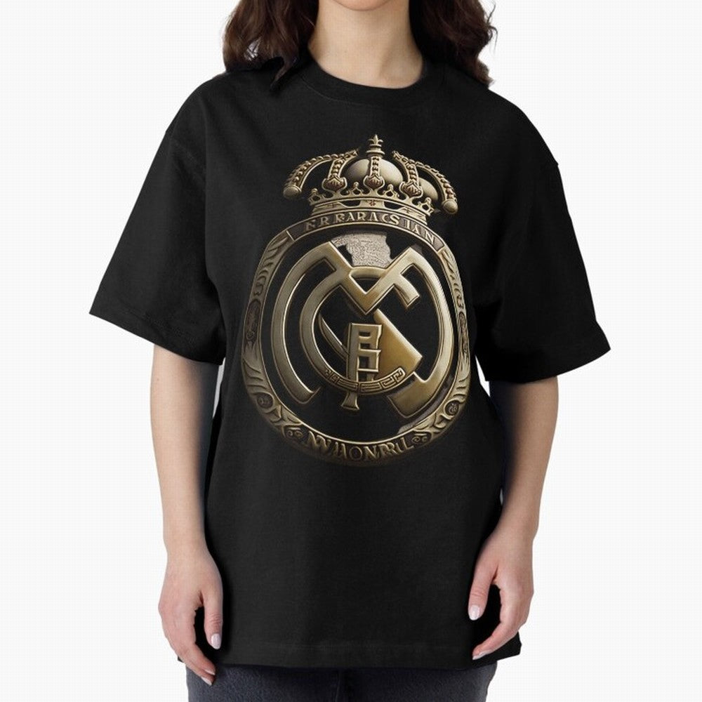 Madrid Oversized T-Shirt Bring a Champion Mindset to FIFA World Cup 2026 USA Canada Mexico for Fans of CR7 and Messi and Argentina, Bringing Vintage Soccer Flavor, Modern Football Stars, National Flags and Final Night Emotion; Ideal for Football