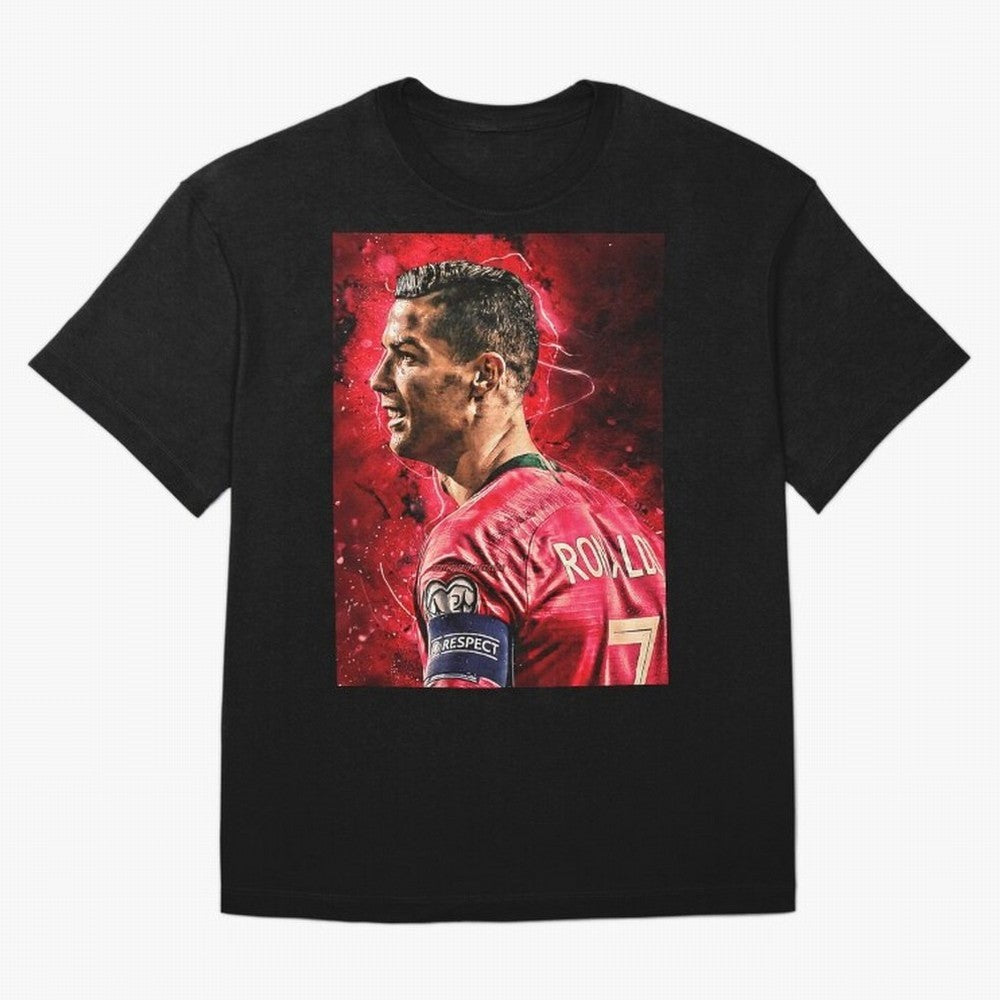 R-o-n-a-l-d-o Design Wallpaper Oversized T-Shirt Back Your Heroes with FIFA World Cup 2026 Inspired by Neymar, France and Portugal Energy, Retro Football Energy, Iconic Rivalries, Trophy Chase Drama and Stadium Atmosphere; Perfect for Supporters