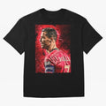 R-o-n-a-l-d-o Design Wallpaper Oversized T-Shirt Back Your Heroes with FIFA World Cup 2026 Inspired by Neymar, France and Portugal Energy, Retro Football Energy, Iconic Rivalries, Trophy Chase Drama and Stadium Atmosphere; Perfect for Supporters