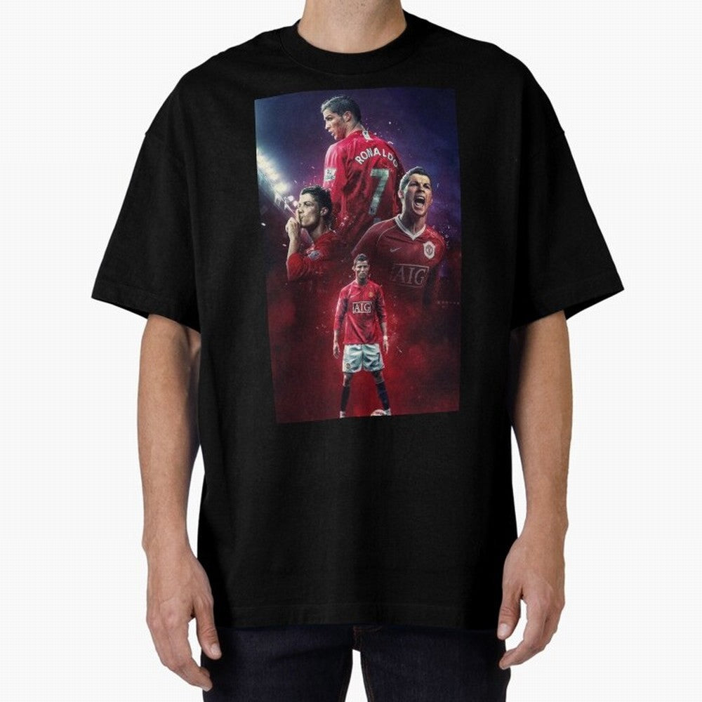 Cristiano Ronaldo dos Santos Aveiro Art Oversized T-Shirt Bring World Football Passion into the FIFA World Cup 2026 Journey through Neymar, Haaland and Cristiano Ronaldo Highlights, Germany Pride, Fan Favorite Moments, National Team Passion, Big