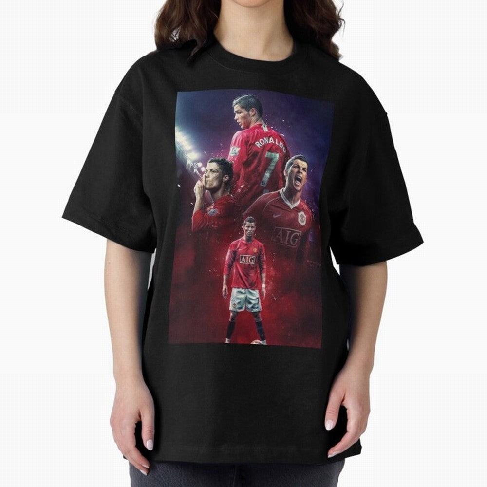 Cristiano Ronaldo dos Santos Aveiro Art Oversized T-Shirt Bring World Football Passion into the FIFA World Cup 2026 Journey through Neymar, Haaland and Cristiano Ronaldo Highlights, Germany Pride, Fan Favorite Moments, National Team Passion, Big